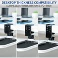thumbnail image 6 of VIVO White Rotating Desk Clamp Adjustable Computer Mouse Pad and Device Holder, 6 of 8