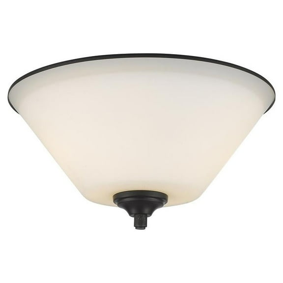 Z-Lite Jarra 2 Light Flush Mount in Bronze