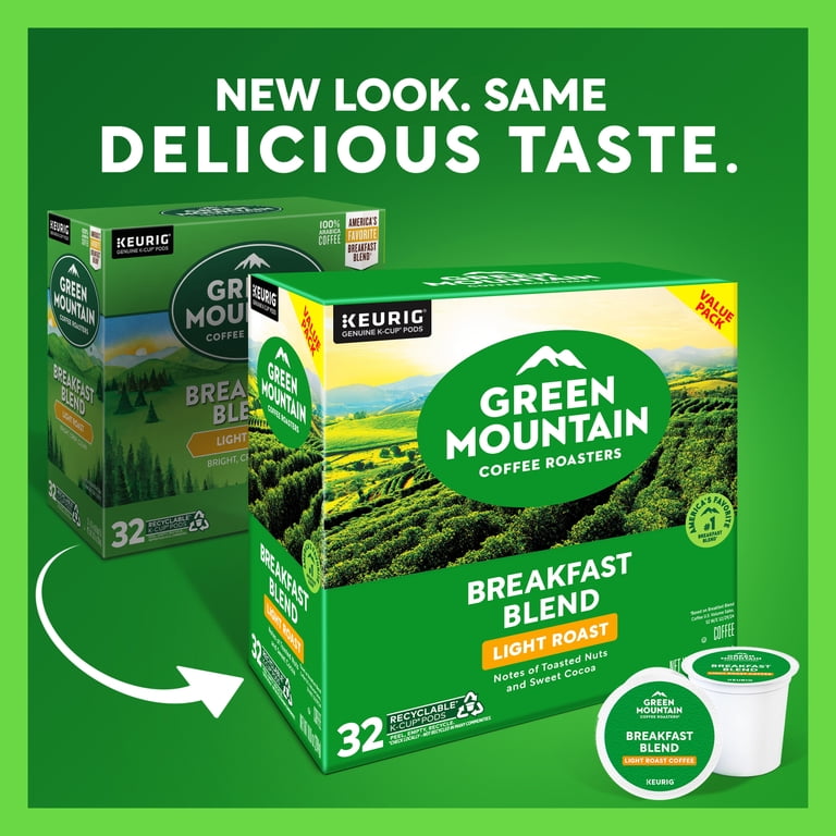 Green Mountain Coffee Roasters, Breakfast Blend Light Roast K-Cup