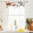 thumbnail image 3 of Maple Leaves Fall Tie Up Valance Curtains for Windows, Kitchen Curtains Window Treatments, Thanksgiving Botanical Branches Wooden Short Window Shades Valances for Bedroom Bathroom Cafe 54"x18", 3 of 8