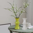 thumbnail image 7 of Plastic Vase Bamboo Shape Modern Design, Decorative Vase for Shelf, Mantle, Table, Living Room Home Decor, 7 of 7
