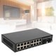 thumbnail image 1 of Convertidor De Medios De Fibra Ethernet, Hasta 25 Km Tx1310nm Rx1550nm Conmutador De Medios De Fibra Ethernet Plug And Play 16 Puertos Eléctricos Para Oficina, 1 of 7