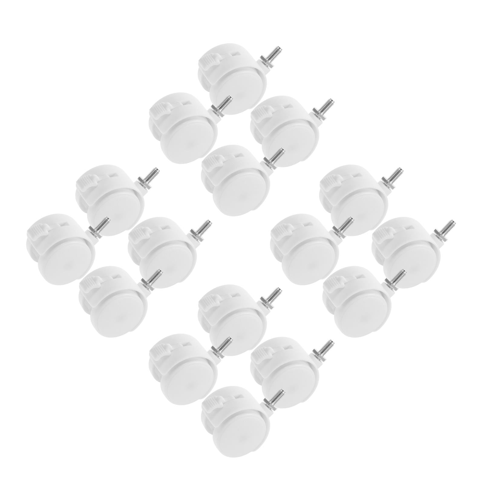 Worgeous 16 pcs  Wheels Furniture Chair Wheels Office Chair Caster Rolling Chair Wheels Computer Chair Wheels Rolling Chair Wheels Replacement Locking Chair Casters Furniture Casters