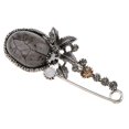 thumbnail image 1 of Broche para mujer y , joyería de moda, bufanda, alfiler de seguridad, broche, alfileres para suéter Fernando Broche de piedra de ojo de gato, 1 of 8