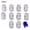 Blue, variant on Mini LED Lights for Crafts, DIY Projects & Figurines - 10 Pack Small Battery Operated Lights for Toy Bricks, Museum Frames & More