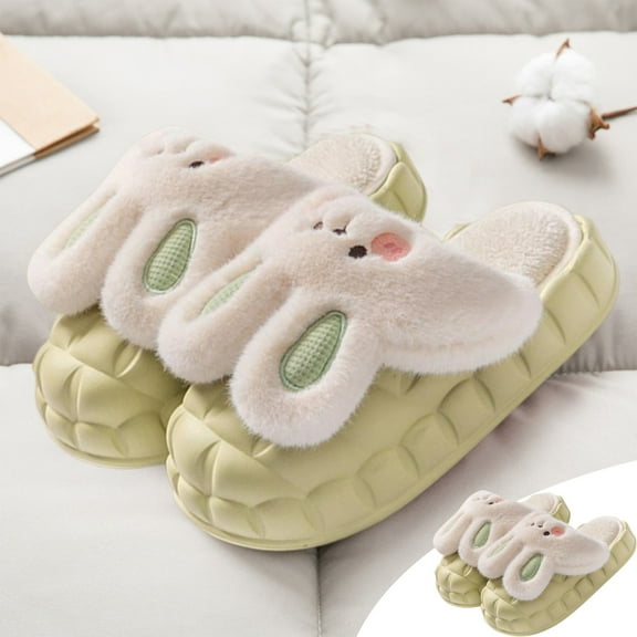 Aueoeo Womens Slippers, Womens House Slippers Memory Foam Slippers Cute Slippers Indoor Home Slip on Winter Warm Thick-Soled Fall Slippers