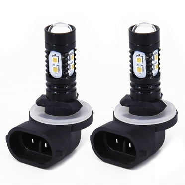 UHUSE 2pcs 50W White 6500K Car LED Fog Driving Lights 881 862 886 889 894 896 898