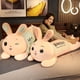 thumbnail image 4 of Peluche de conejo gigante de 130cm para niños, almohada suave de conejo tumbado, muñeco de dibujos animados, almohada para dormir, cojín para decoración del hogar, 4 of 5