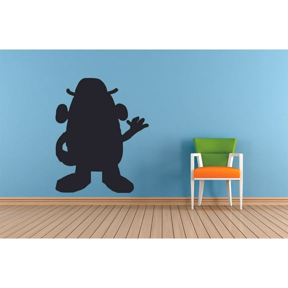 Toy Friends Mr. Potato Head Doll Potato Cartoon Wall Sticker Art Decal for Girls Boys Kids Room Bedroom Nursery Kindergarten House Fun Home Decor Stickers Wall Art Vinyl Decoration Size (20x18 inch)