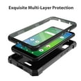 thumbnail image 6 of TJS for AT&T Vista 2023 (WTATTRW2 / 6812D) Phone Case, with Built-in Screen Protector, Full Body Protective Heavy Duty Hybrid Bumper Cover (Black), 6 of 6