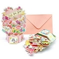 thumbnail image 4 of Yhmxh 3D Fashion-Up Flower Cake Greeting Card for Mother's Day, Handcrafted Greeting Card with Envelope, Foldable Mother's Gift & Desk Decor for Mom, Grandma, Wife, Unique Blooming Keepsake, 4 of 5