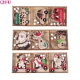 thumbnail image 2 of Colgante de Navidad de madera Decoración navideña para el hogar Adornos navideños 2024 Decoración del árbol de Navidad Regalos de Navidad Año Nuevo 2025, 2 of 5