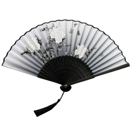 

BMForward Folding Fans Handheld Fans Bamboo Fans Women s Hollowed Bamboo Hand Holding Fan