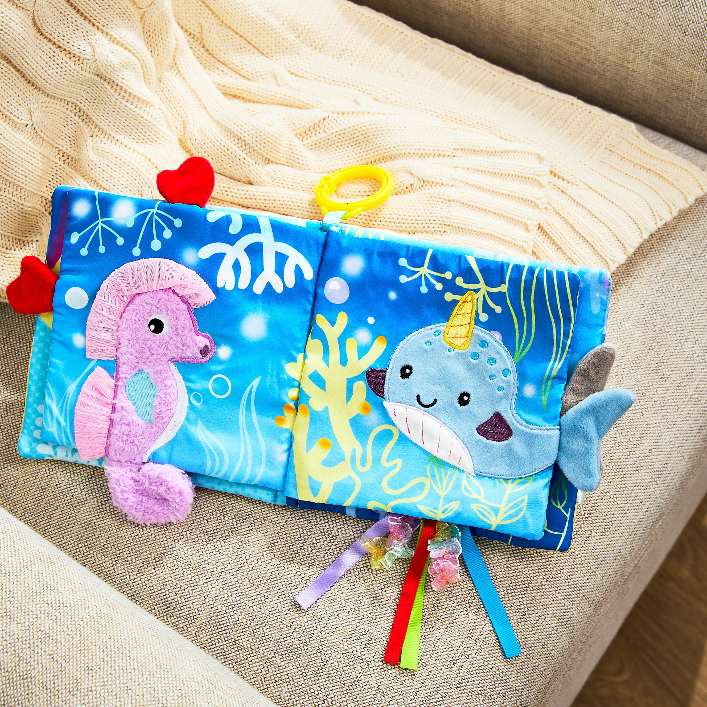 Spark Create Imagine Sea Life Soft Cloth Baby Book, 0 Months+