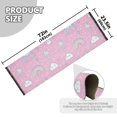 thumbnail image 5 of Yayeee Runner Rug for Bedroom 2'x6' Machine Washable Hallway Non Slip Mat, Ice Cream Rainbow Pattern, 5 of 8