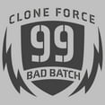 thumbnail image 2 of Women's Star Wars: The Bad Batch Clone Force 99 Logo Graphic Tee Athletic Heather Large, 2 of 4