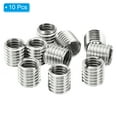 thumbnail image 3 of Unique Bargains Adaptateurs de Filetage Manchon Réducteur Écrou 10 Pcs M12x1.75 Mâle à M10x1.5 Femelle Écrou de Réparation 12mm, 3 of 7