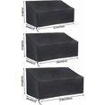 thumbnail image 3 of Funda para banco de jardín de 3 plazas, tela Oxford impermeable y transpirable, funda para muebles de jardín, 3 of 5