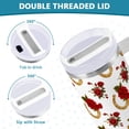 thumbnail image 5 of 40 oz Tumbler With Handle Stainless Steel Insulated Tumbler With Lid for Car Cup Holder Horseshoe Pattern with Red Roses, 5 of 9
