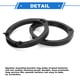 thumbnail image 4 of Anillo Espaciador de Altavoz Unique Bargains Adaptador de Altavoz Tweeter para Honda Civic 2006-2011 para 6.5'' ABS 2 Pcs, 4 of 7