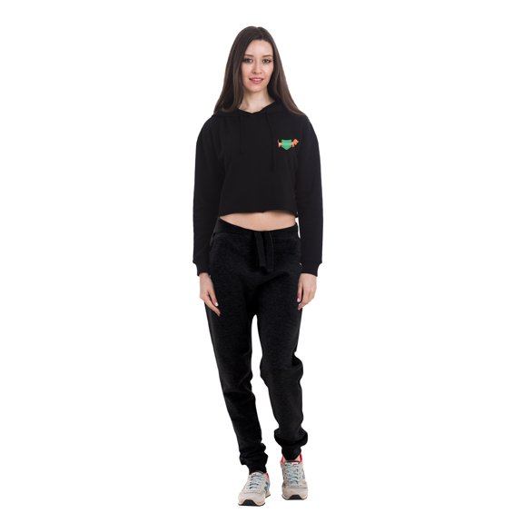 Crop Top Sweatsuits 2Pcs Sets for Women Tracksuit Cropped Hoodie and Sweatpant Tracksuit Sets Track Suit Super Soft High Quality Women's Sweatsuits - Dog Design on Top