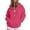 1-284Hot Pink1591, variant on CAIVO Hoodies For Women Cozy Casual Full Zip Hoodie With Pocket For Lightweight Solid Color Long Sleeve Sweatshirt For Everyday Wear Running Tops