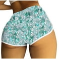 thumbnail image 2 of Itsame Summer Short Elastic Waist Sweatpants Womens Sports Shorts Fashionable Printed Tight Short Pants Mint Green Size XL, 2 of 5