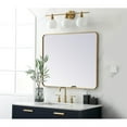 thumbnail image 3 of Soft corner metal rectangular mirror 30x36 inch in Brass, 3 of 5