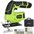 thumbnail image 1 of FASTPRO 12V Cordless Jig Saw Kit, Electric Jigsaw with 10pcs Blades & Edge Guide, Included 1.5 Ah Battery, Charger and Storage Case, 1 of 7