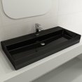 thumbnail image 4 of BOCCHI 1378-005-0126 Milano 39.75 Inch 1-Hole Wall-Mounted Fireclay Sink Black, 4 of 7