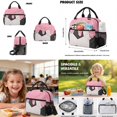 thumbnail image 3 of ZUXONGSY Pink Soccer Ice Cream Print6 Pack Backpack Bag for Boys Girls Casual Schoolbag School Bookbag with Lunch Box Pencil Case Water Bottle Sleeve Keychain and Bookmark Kids Travel Daypack Bags, 3 of 7