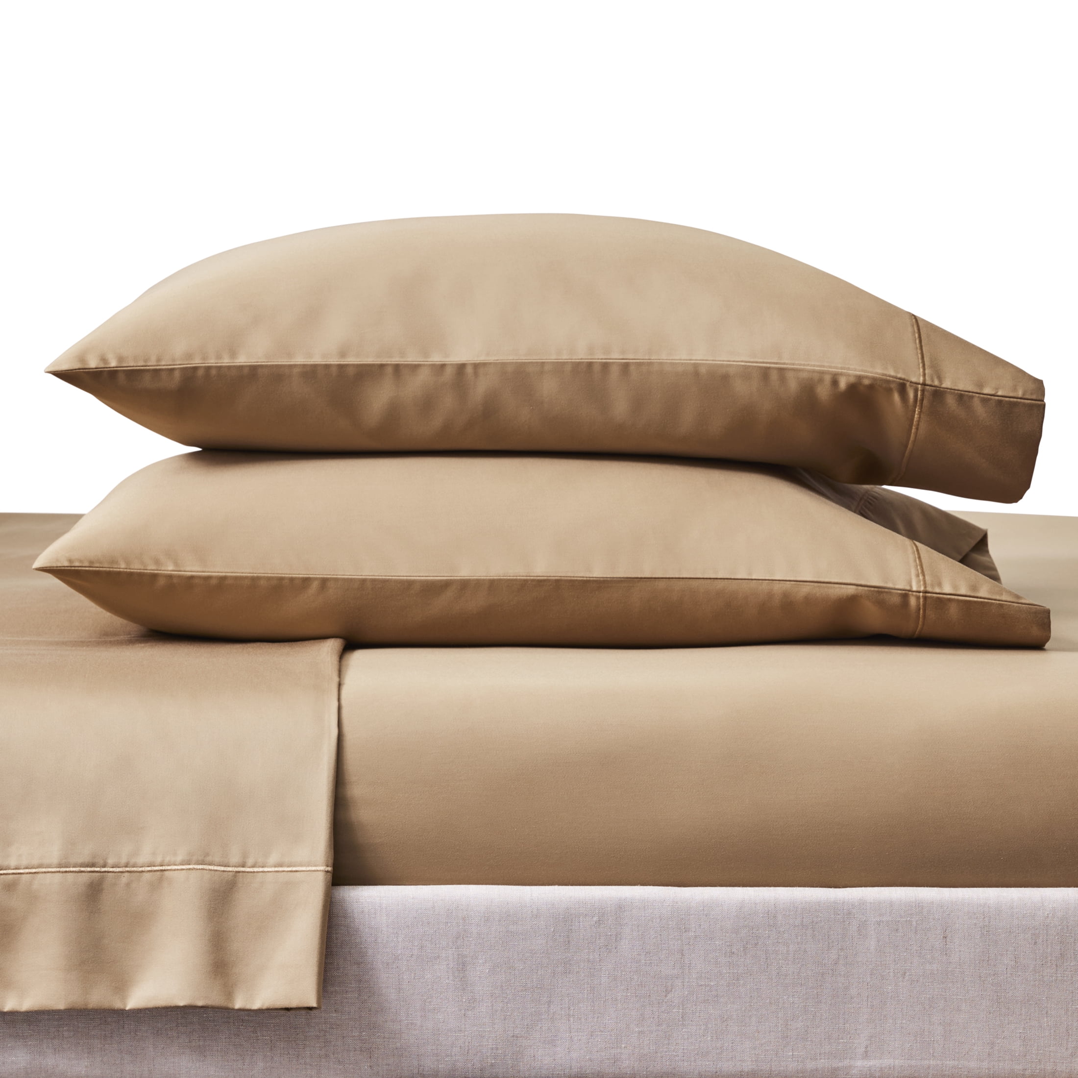 Better Homes & Gardens 4-Piece 400 Thread Count Dark Caramel Performance Bed Sheet Set, Full