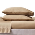 thumbnail image 2 of Better Homes & Gardens 4-Piece 400 Thread Count Dark Caramel Performance Bed Sheet Set, Queen, 2 of 7
