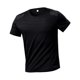 thumbnail image 4 of Tops para hombre, blusas y camisas de manga corta con cuello redondo para hombre, camisetas casuales holgadas deportivas transpirables de seda helada de color liso, camisetas de media manga con cuello, 4 of 5