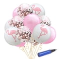 thumbnail image 4 of 15 Piezas De Látex Inflador Hawaiano Flamenco Confeti Accesorio Decorativo Perfecto De Fotografía F Colco conjuntos de globos de látex, 4 of 8