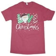thumbnail image 1 of Tees2urdoor Love Christmas Festive T-Shirt, Adult Small, Vintage Heather Red, 1 of 4