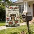 thumbnail image 5 of Lksixu America 250th Anniversary Garden Flag, 1776-2026 Commemorative USA 250 Years Banner, Double-Sided Red White & Blue Flowers Design Patriotic Yard Sign, 4th of July Decorations for Outdoor Lawn, 5 of 6