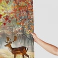 thumbnail image 3 of JRXY Deer Forest Autumn Leaves Shower Curtain Multiple Sizes 100% Polyester Chic Modern Bathroom Decor with Hooks Home Bathtubs Bathroom Decoration 36x72, 3 of 7