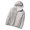 Gray, variant on Men's Winter Hooded Down Jacket Fashion Casual Warm Long Sleeve Zipper Puffer Jacket Coat with Pocket