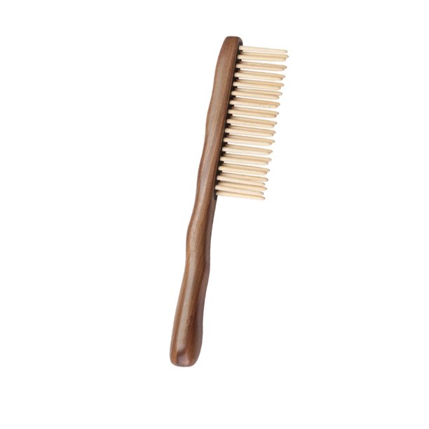 EeaseMX Peine de sándalo natural con doble hilera de dientes, antiestático, masajeador de cabeza y accesorios de peluquería.