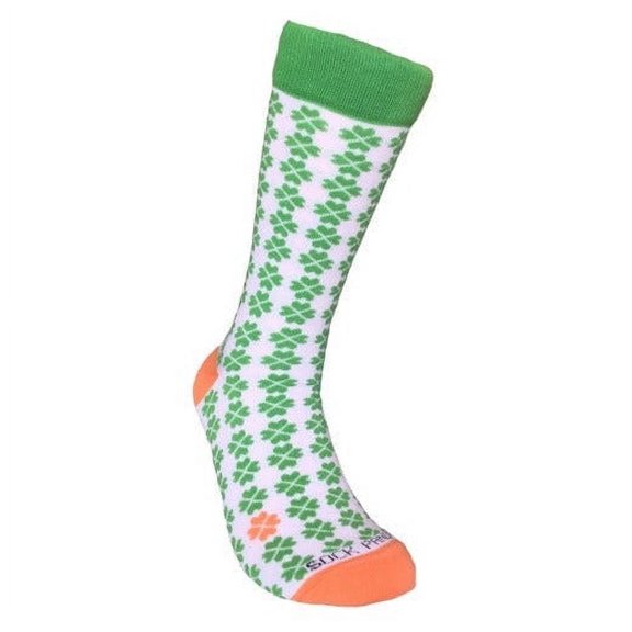 Lucky Four Leaf Clover Pattern Socks from the Sock Panda