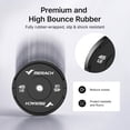 thumbnail image 4 of MERACH 90lb Olympic Weight Plates, 2-Inch Rubber Barbell Plates for Home Gym, Pair, 4 of 9
