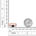 thumbnail image 3 of Gem Stone King 18K Rose Gold Plated Silver Ring Round Black Onyx and Moissanite (0.95 Cttw, Size 8), 3 of 5