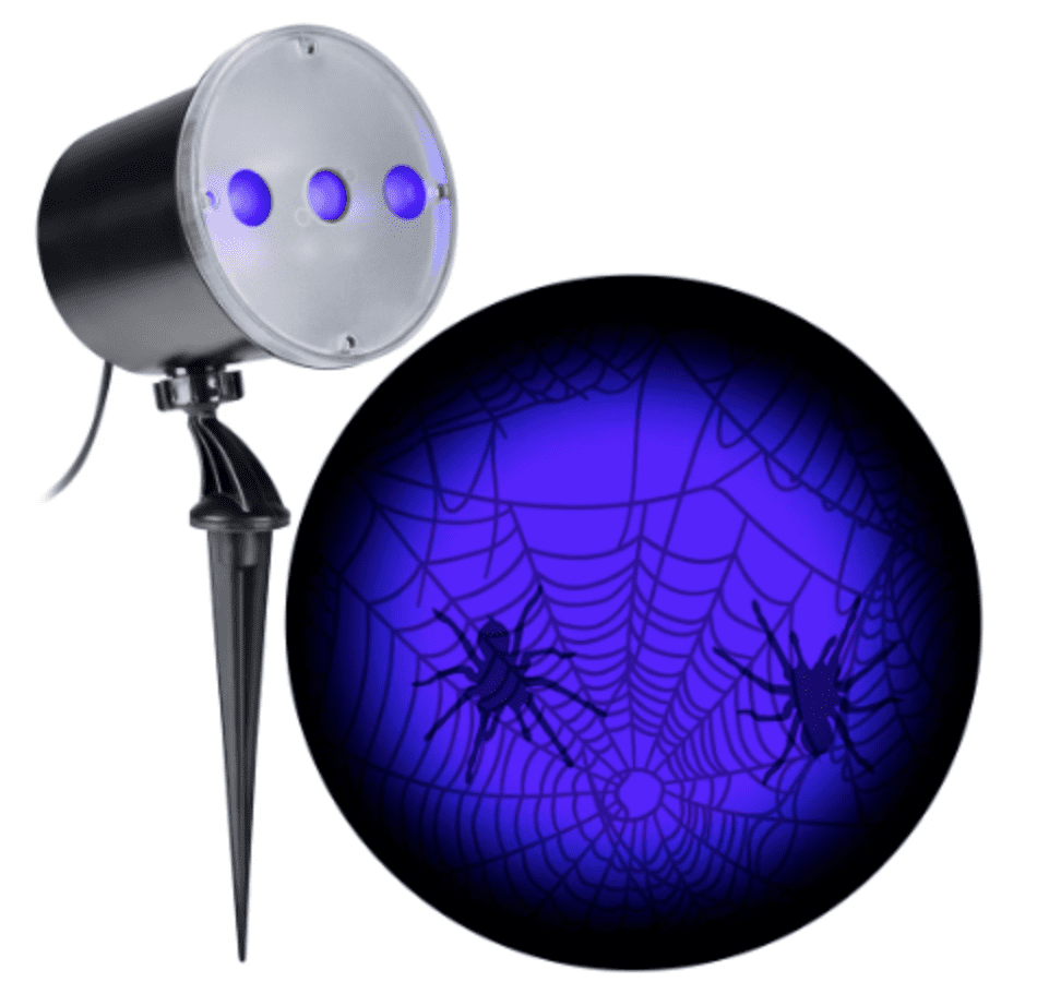 Lightshow Illuminations Plus Dual Cascading+Static Web with Spiders (Purple)