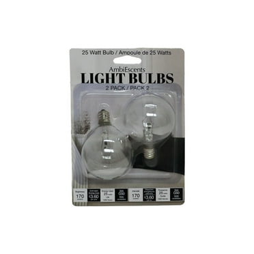AbmiEscents Light Bulb 25 Watt 2 Pack