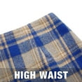 thumbnail image 5 of Inleife Women's High-Waisted Plaid Printed Skirts Casual Elegant Business Sets Blue XL, 5 of 6