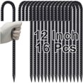 thumbnail image 1 of Estacas de Acero VVOKGO con Gancho en J 30 cm para Cercas de Eslabones - Alta Resistencia, 1 of 6