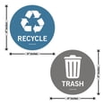 thumbnail image 5 of Recycle Stickers for Recycle Bin Decals and Trash can Stickers 4 x 4 Inches Round Recycle Labels UV Protected Indoor and Outdoor Self Adhesive Vinyl Stickers, 5 of 6