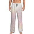 thumbnail image 2 of Lsque Glitter Light Pearl Print Men's Pajama Pants, Lounge Pant - Comfortable Home Wear,Elastic Waistband, Stylish Design-Medium, 2 of 9