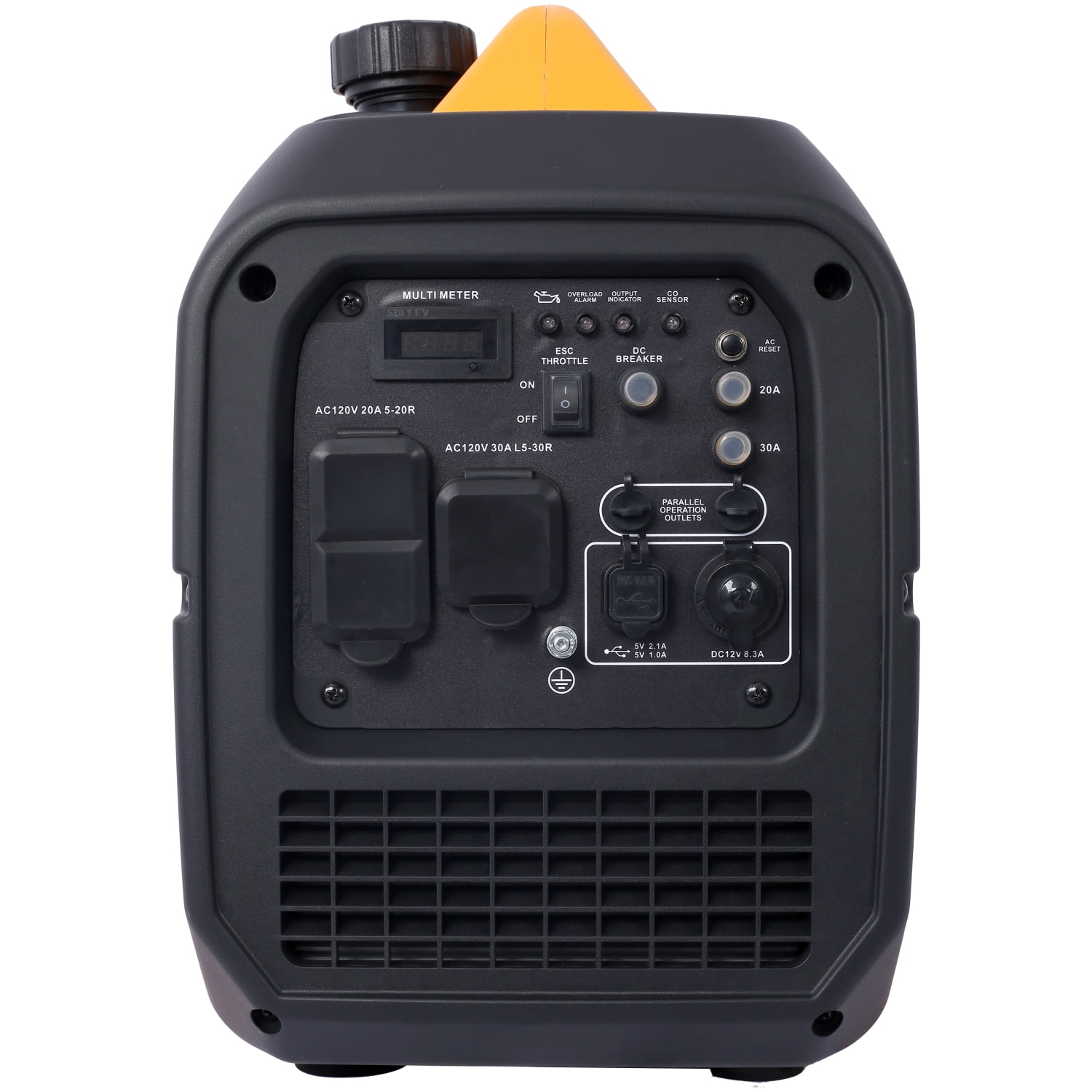 HNGMTNG 3500 Watt Portable Inverter Generator Gas Powered  EPA Compliant with CO SENSOR  Compact and Lightweight for Home Backup Power  Outdoor Camping  RV and Trailer